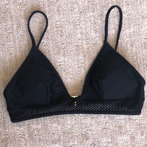 Black bikini top w/ mesh detailing